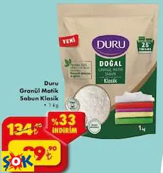 DURU GRANÜL MATİK SABUN KLASİK 1 KG DURU GRANÜL MATİK SABUN KLASİK 1 KG